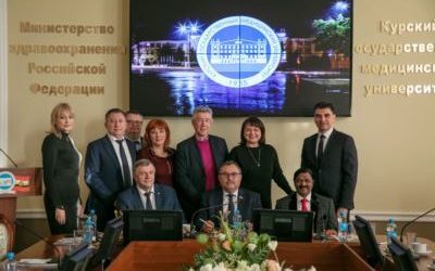 THE MEETING OF THE KURSK REGIONAL COUNCIL OF UNIVERSITY RECTORS AND THE INDIAN DELEGATION IN KSMU
