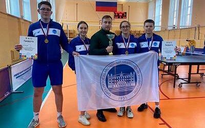 KSMU STUDENTS ARE TABLE TENNIS CHAMPIONS AMONG STUDENTS OF MEDICAL AND PHARMACEUTICAL UNIVERSITIES OF RUSSIA IN THE CENTRAL FEDERAL DISTRICT OF RUSSIA